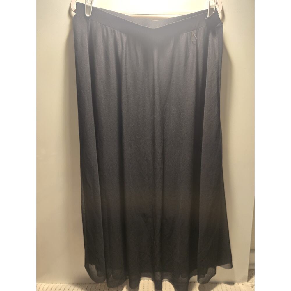Torrid Maxi Skirt Size XL Black Sheer Overlay Witchy WhimsyGoth Flowy romantic - Picture 3 of 8